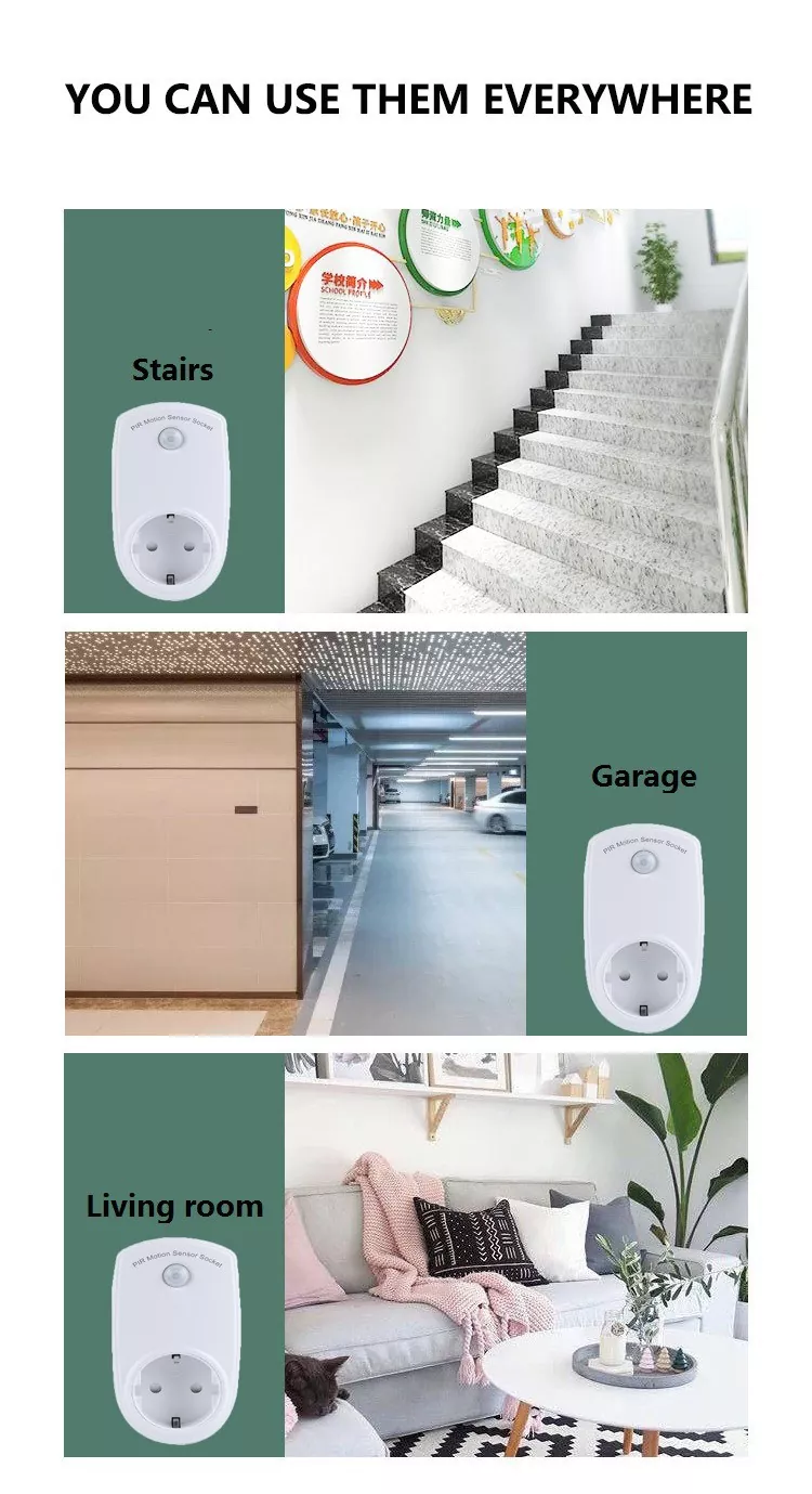 EU Motion Sensor Socket